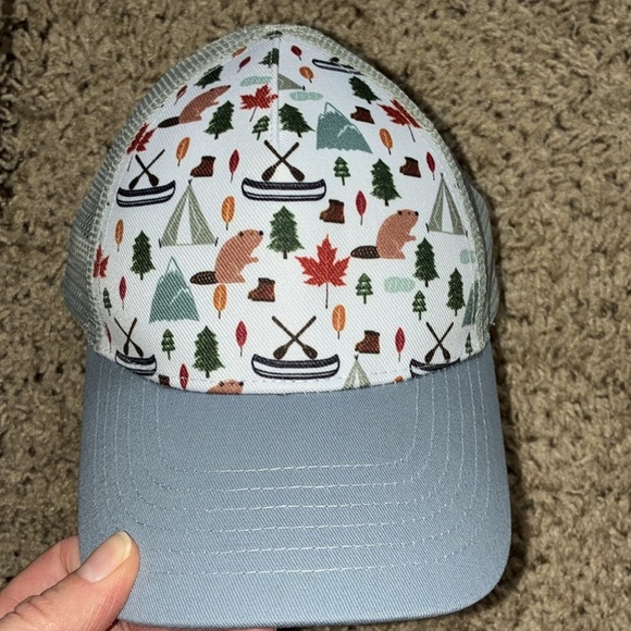 Gray Patterned Baseball Cap - Picture 5 of 5